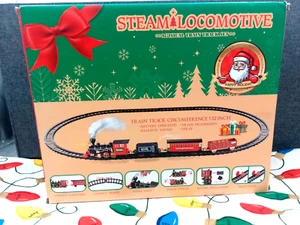 Locomotora de vapor BainGesk juego de vías de tren musical 19 piezas - Imagen 1 de 11