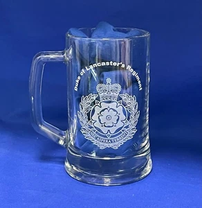 Duke of Lancaster's Regt 17oz (500ml) tankard with Engraved LANCS cap badge. - Picture 1 of 1