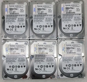 Lot of 6 IBM 500GB 7200 RPM 2.5" 6GBps SAS Hard Drive - Picture 1 of 4
