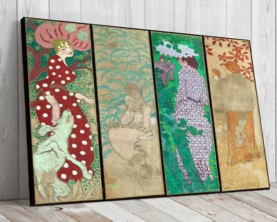 Impresión en lienzo montada Mujeres en el jardín de Pierre Bonnard Foto 1 de 4