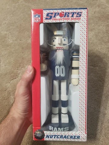 St. Louis L.A. Rams Vintage Nutcracker NFL Figure Sports Collectors Series H Cover