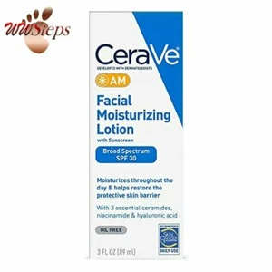 CeraVe AM Facial Moisturizing Lotion SPF 30 | Oil-Free Face Moisturizer with Sun - Picture 1 of 7