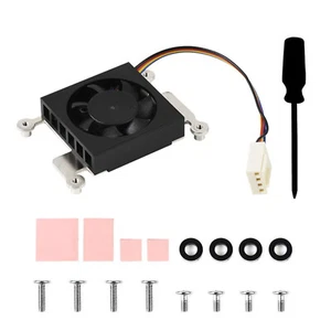 Dedicated Cooling Fan Thermal Tapes Heatsinks Metal Frame for Raspberry Pi 4 CM4 - Photo 1/9