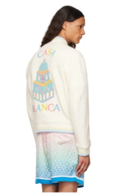 CHAQUETA BOMBER NUEVA CON ETIQUETAS AW24 CASABLANCA MAISON PASTELLE L Foto 1 de 4