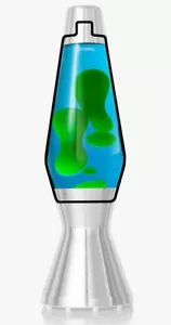Original MATHMOS Ersatz Flasche BLAU GRÜN für Lavalampe ASTRO Lava Lampe NEU OVP - Bild 1 von 1