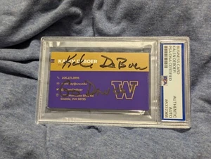 Kalen DeBoer Autograph Business Card Signed PSA DNA  - Picture 1 of 3