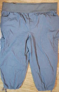 NEW ADDITION MATERNITY RIPSTOP CARGO CAPRI PANTS SZ L (38X20) R14 K-1 - Picture 1 of 7