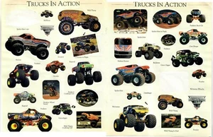 VINTAGE 1990's MONSTER TRUCK JAM STICKER (31pcs) GRAVE DIGGER PREDATOR REPTOID++ - Picture 1 of 1