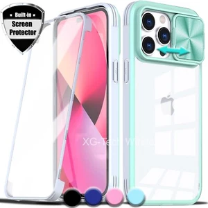 Funda a prueba de golpes para iPhone 14 14 Plus Pro Max + protector de pantalla de cámara - Imagen 1 de 35