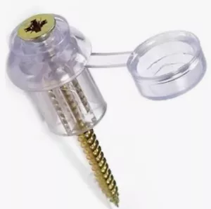 70mm ,3" Corrugated Sheet Fixing Screws With Clear Strap-cap washers and Spacer - Picture 1 of 7