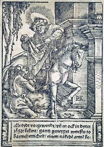 Holzschnitt, Hl. Martin von Tours, Hans Springinklee, 1516, B 35, Hortulus anime
