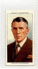 (Jc2243-100)  WILLS RADIO,CELEBRITIES 2ND SERIES,FOSTER RICHARDSON,1934#16
