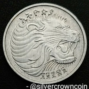 Ethiopia 1 Cent EE1969 1977 F.A.O. KM#43.1. Lion. One Santim coin. Two Oxen. 1Y - Picture 1 of 9