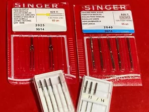 Confezione 14 Aghi per Macchina Da Cucire 5 Singer Hemstitch 850R + 2 Twin 825R + Altri 7 - Foto 1 di 5