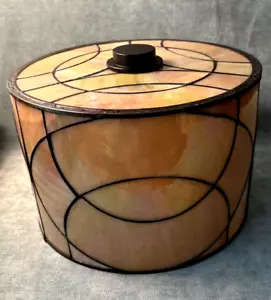 Vintage Iridescent Stained Glass Lamp Shade NEW 10”x 6.75” - Picture 1 of 2