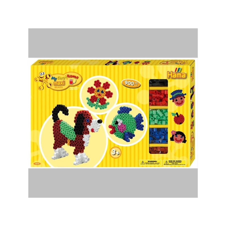 Hama Maxi Bügelperlen Set Hund & Fisch - Bild 1 von 1