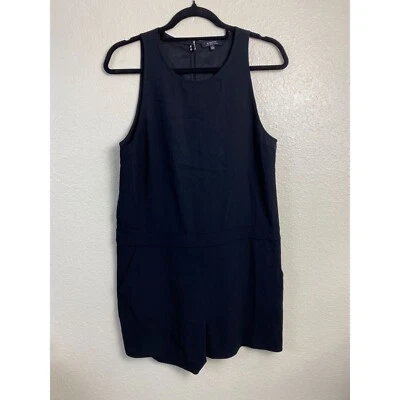 Aritzia Babaton Black Romper Womens size 6 Black Jumpsuit Overalls Minimalist - Image 1 of 4