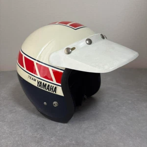 Yamaha YC1500L Size L (59-60cm) Vintage Jet Full Face Helmet Strobe F/S Japan - Picture 1 of 13