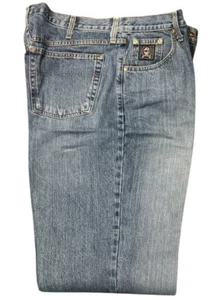 Pantalones de mezclilla Cinch para hombre talla 38/36 Western Cowboy azul algodón almidonado RN134737 - Imagen 1 de 5