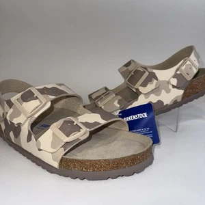 Men’s Birkenstock Arizona Birko-Flor Desert Soil Gray/Taupe Sandals Shoes 10/43 - Picture 1 of 6
