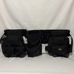 CLC Custom Leathercraft Professional Carpenters Combo Tool Belt Black 18 Pocket - Picture 1 of 12