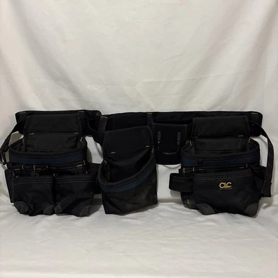 CLC Custom Leathercraft Professional Carpenters Combo Tool Belt Black 18 Pocket - Image 1 of 4