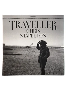 CHRIS STAPLETON SIGNED VINYL TRAVELLER ALBUM COVER RECORD BECKETT COA - Picture 1 of 2