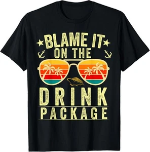 Blame it on The Cruise Package Cruise Cruising Matching T-Shirt Hoodie - Picture 1 of 17