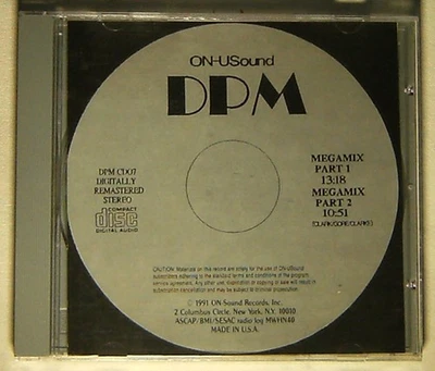 RARE !!! CD DEPECHE MODE DPM MEGAMIX PART 1 & MEGAMIX PART 2 ON-Sound 1991 - Photo 1/4