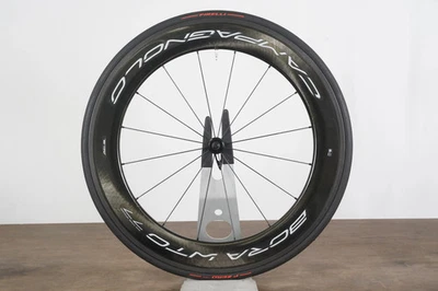 FRONT Campagnolo Bora WTO 77 Carbon Tubeless Clincher Rim Brake Wheel - Image 1 of 4