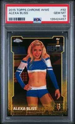 2015 Topps Chrome WWE Alexa Bliss Rookie #92 PSA 10 - Image 1 of 2
