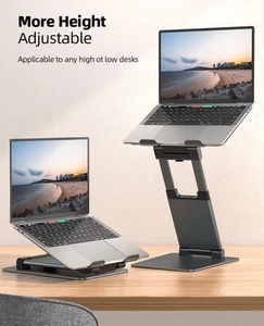 Adjustable Laptop Stand Riser Ergonomic Holder Aluminum Alloy Height 1.2” - 20” - Afbeelding 1 van 20