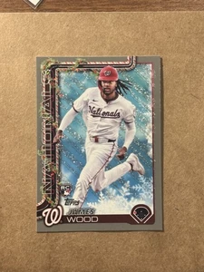 2025 Topps Holiday James Wood Silver Glitter #H94 RC Rookie Nationals 🔥🔥 - Imagen 1 de 2