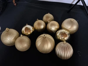 Adornos de Navidad 10 Bolas de Oro para Ti Árbol de Navidad - Imagen 1 de 6