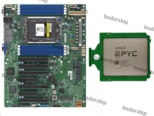 Supermicro H12SSL-i Motherboard With AMD EPYC 7662 CPU 64Cores 2.0GHz Server CPU - Afbeelding 1 van 2