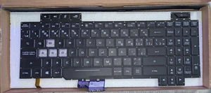 KEYBOARD CANADIAN ASUS ROG STRIX HERO II GL504G GL504GM GL504GS V W KEYCAP TASTO - Picture 1 of 3