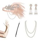 Funny 1920s Flapper Accessories Set  Feather Headband  for Women