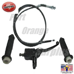 HYDRAULIC FRONT BRAKE AND REAR CABLE HANDLE GRIPS  139QMA GY6 CHINESE SCOOTER  - Picture 1 of 1