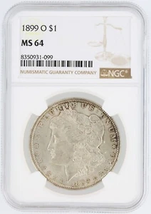 1899-O Morgan Dollar NGC MS64 S$1 New Orleans Minted Silver Dollar No Reserve - Picture 1 of 4