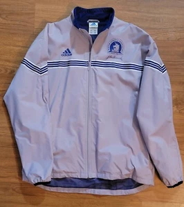 Adidas 2000 Boston Marathon Windbreaker Jacket Size 2XL Grey Blue  - Picture 1 of 5