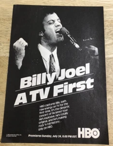 BILLY JOEL 1983 concierto HBO anuncio especial - anuncio impreso de revista vintage - Imagen 1 de 1