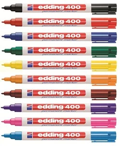 Edding 400 Permanent Marker Permanentmarker. 1 mm Filzstift ALLE FARBEN wählbar! - Bild 1 von 26