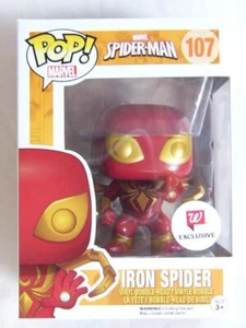 FUNKO POP VINYL - MARVEL - IRON SPIDER 107 WALGREENS with FREE PROTECTOR - Picture 1 of 5