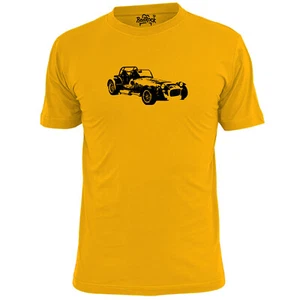 Mens Caterham Pencil Sketch T Shirt Sports Car Vintage - Picture 1 of 3