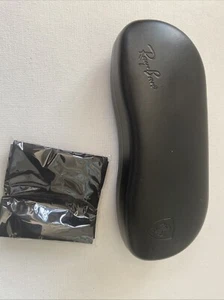 Ray-Ban schwarze Brille Sonnenbrille großes Hartschalenetui mit Tuch - Bild 1 von 4