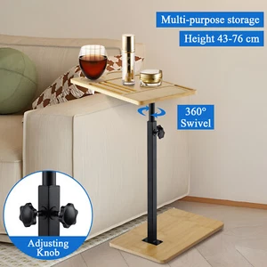 Bath Tub Tray Side Table Wine Glass Phone Holder Shelf Rotatable Storage Rack - Picture 1 of 14