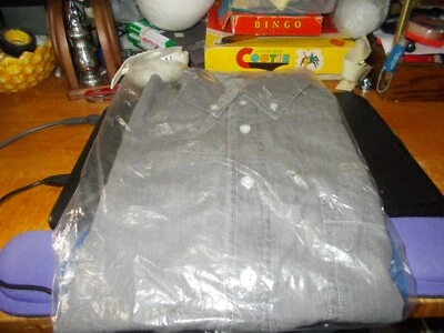 Camisa vaquera gris manga larga XL Vantage para hombre Foto 1 de 2