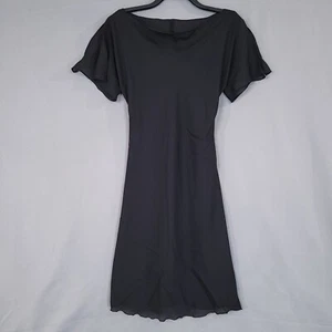 Vestido vaquero Breakin' suelto para mujer manga dividida midi negro talla 5/6 - Imagen 1 de 11