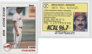 1990 Best Riverside Red Wave Bruce Bochy #22