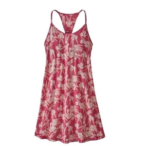 NEW Patagonia Women XS Dress Edisto Reef Pink Floral Tie Racerback Tropical - Picture 1 of 8
